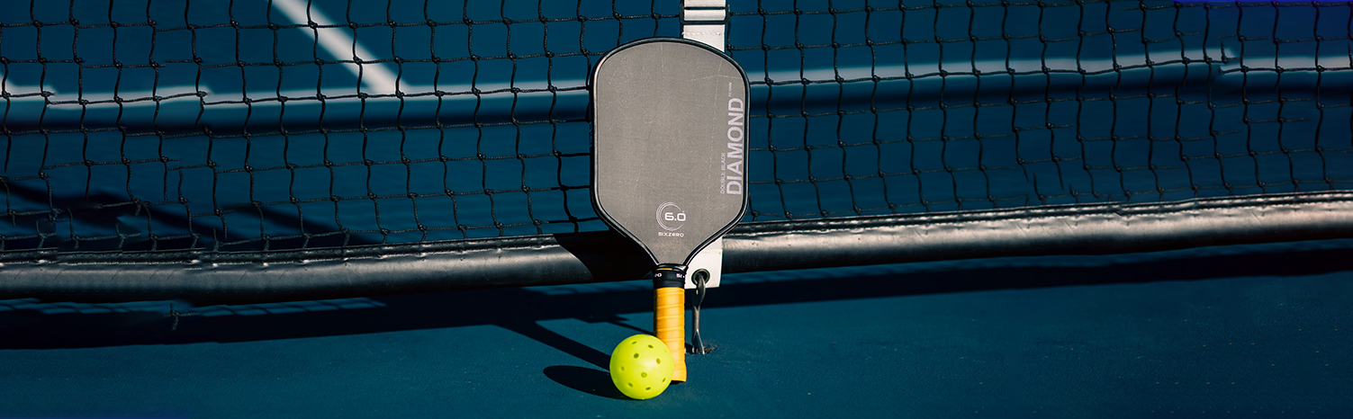 Padel player in action